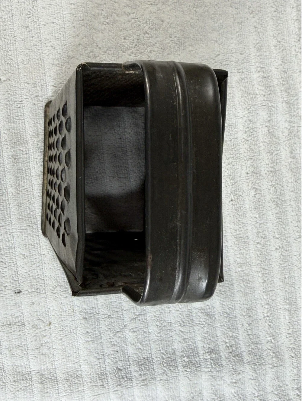 Vintage BROMCO Box Grater Primitive Rustic Metal Kitchen Tool Decor